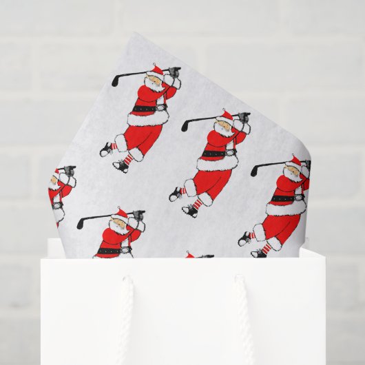 Papier Mousseline Cadeau de Noël de golf (Sac cadeau)