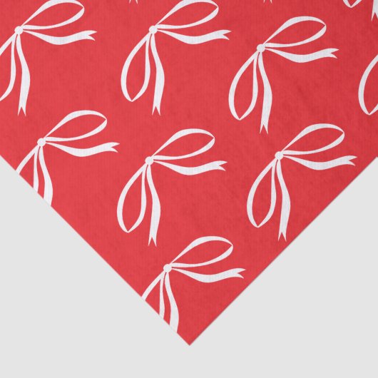 Papier Mousseline Cadeau de Noël simple Bow (Détail)