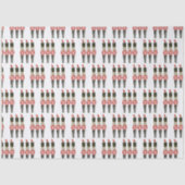 Papier Mousseline Cadeau de Noël traditionnel Casse-noix aquarelle (Recto)