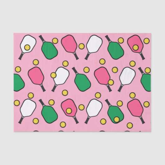 Papier Mousseline Cadeau de Pickleball créatif (Recto)