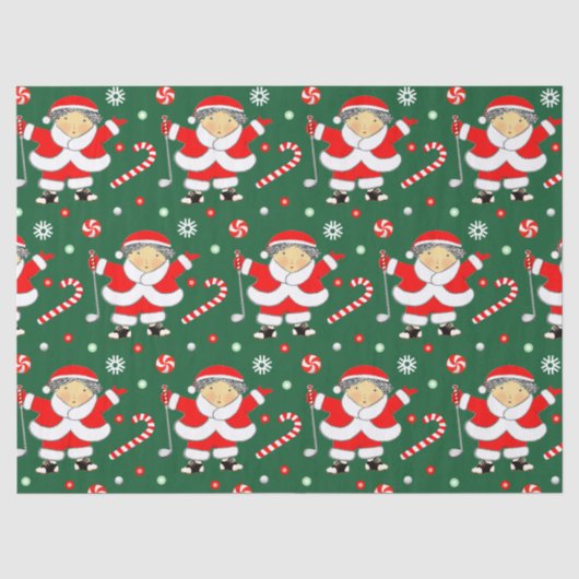 Papier Mousseline Cadeau de vacances de golf (Recto)