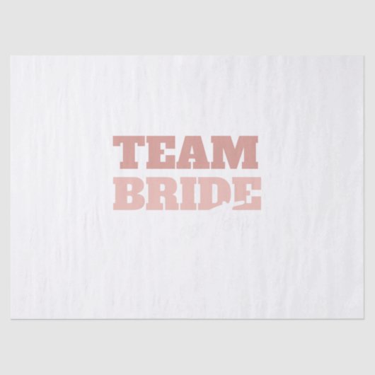 Papier Mousseline Cadeau d'enterrement de vie de jeune fille Équipe (Recto)