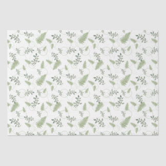 Papier Mousseline Cadeau Eucalyptus & Fern Rings