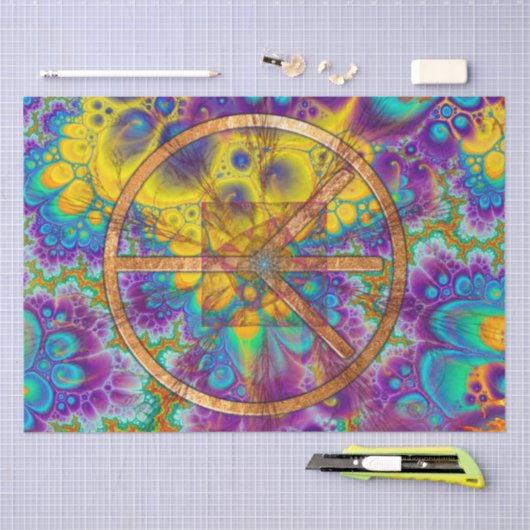 Papier Mousseline CADEAU Groove des années 60 (Artisanat)