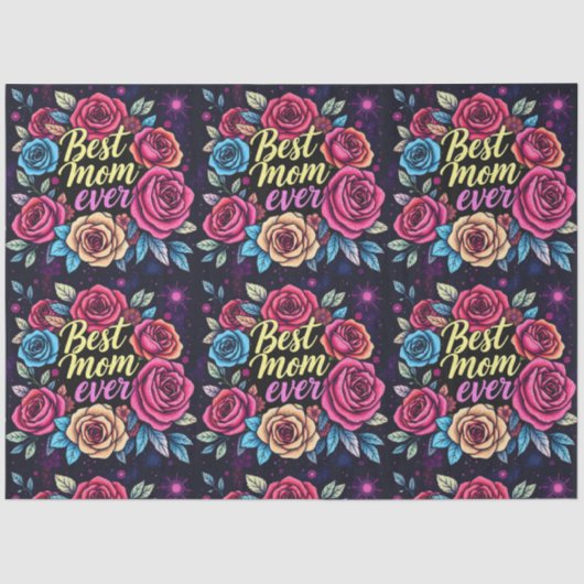 Papier Mousseline Cadeau Luxe Floral Collection populaire (Recto)