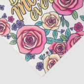 Papier Mousseline Cadeau Luxe Floral Moderne Collection (Détail)