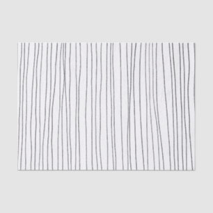 Papier Mousseline Cadeau Motif de grille de lignes dessinées à la ma