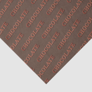 Papier Mousseline Cadeau personnalisé au chocolat