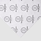 Papier Mousseline Cadeau promotionnel d'entreprise de marque logo pe (Détail)