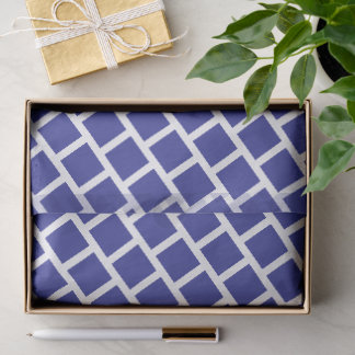 PAPIER MOUSSELINE CADEAU SIMPLE MODERNE DE FORME CARRÉE BLEU FONCÉ
