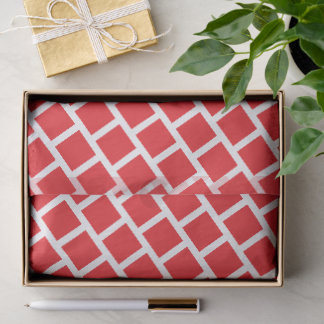 PAPIER MOUSSELINE CADEAU SIMPLE MODERNE DE FORME CARRÉE CHAUD ROUGE