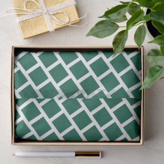 PAPIER MOUSSELINE CADEAU VERT FONCÉ DE FORME CARRÉE SIMPLE ÉLÉGANT M