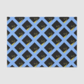 Papier Mousseline Cadeaux de graduation bleu clair (Recto)