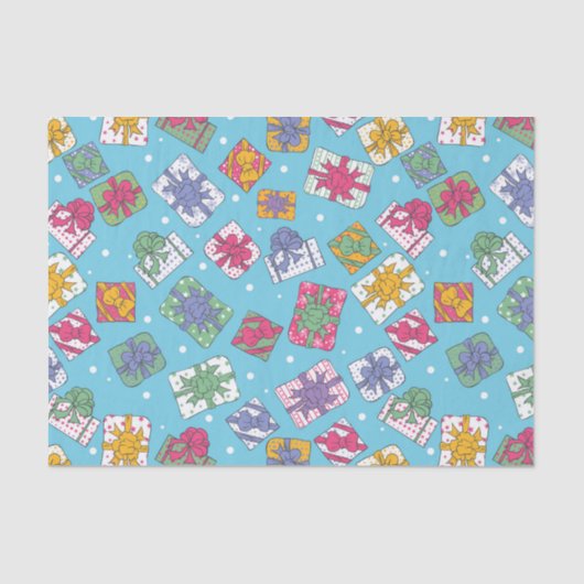 Papier Mousseline Cadeaux de Noël motif (Recto)