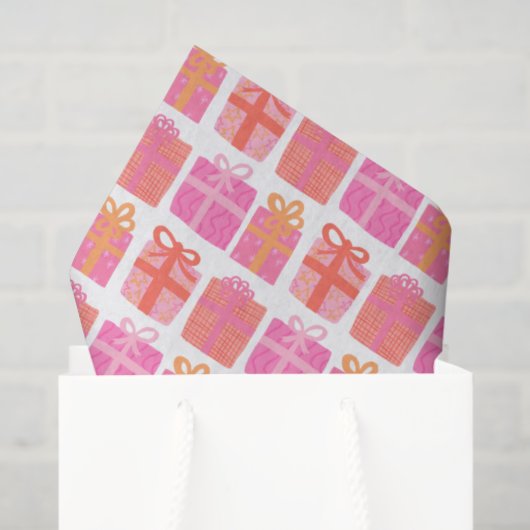 Papier Mousseline Cadeaux mignons Jour férié de Noël tiré à la main (Sac cadeau)