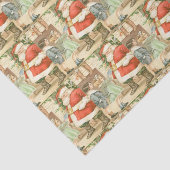 Papier Mousseline Cadeaux Père Noël Tissu Papier (Détail)