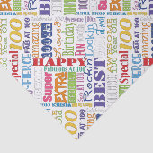 Papier Mousseline Cadeaux Uniques Et Spéciaux 100e Fête Anniversaire (Détail)