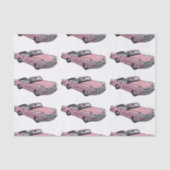 Papier Mousseline Cadillac rose (Recto)