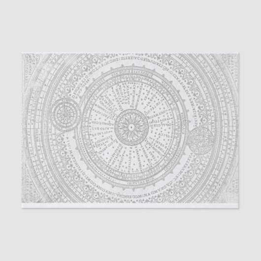 Papier Mousseline Cadre de graphique d'astro-texte latin dénaturé (Recto)