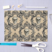 Papier Mousseline Cadre victorien Skulets Goth Skeleton Gothique (Artisanat)