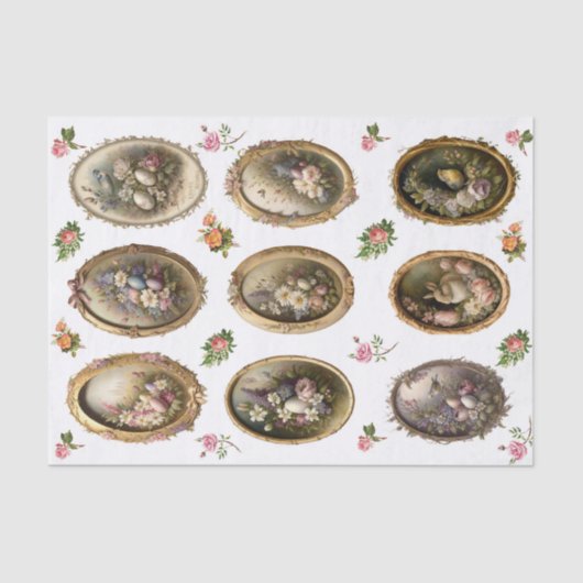 Papier Mousseline Cadres d'oeufs (Recto)