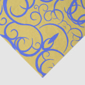 Papier Mousseline Café bleu (Détail)