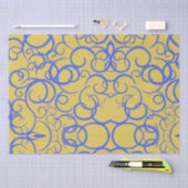 Papier Mousseline Café bleu (Artisanat)