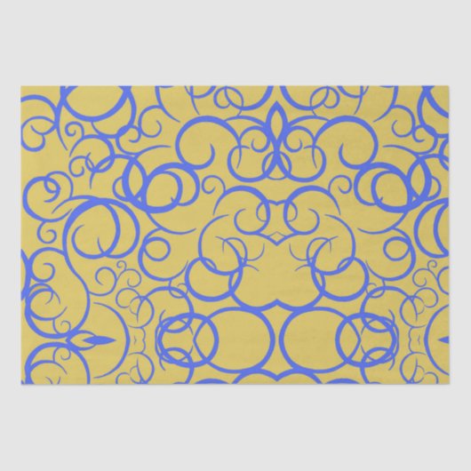 Papier Mousseline Café bleu (Recto)