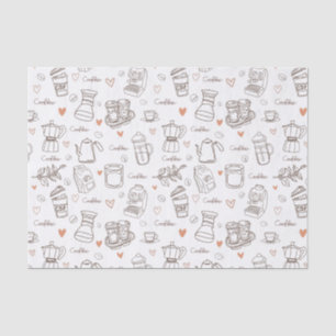 Papier Mousseline Café Business Motif sans faille