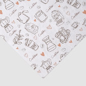 Papier Mousseline Café Business Motif sans faille (Détail)