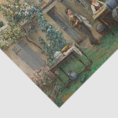 Papier Mousseline Café dans le jardin par Daniel Ridgway Knight (Détail)