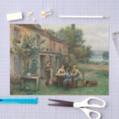 Papier Mousseline Café dans le jardin par Daniel Ridgway Knight (Artisanat)