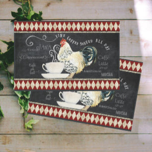Papier Mousseline Café de la ferme Chalk Rooster Chalk Découpage