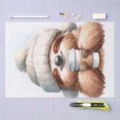 Papier Mousseline Café en latte de saison cosy (Artisanat)