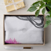 Papier Mousseline Café & Fleurs sauvages (Cadeau)