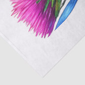 Papier Mousseline Café & Fleurs sauvages (Détail)