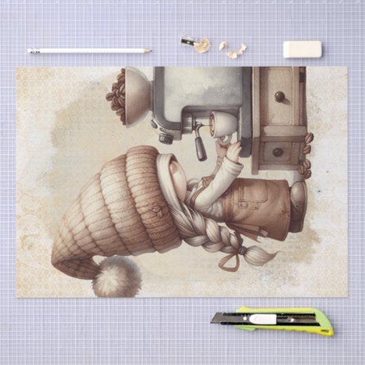 Papier Mousseline Café Gnome (Artisanat)