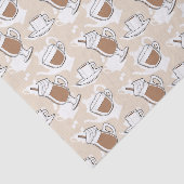 Papier Mousseline Café, motif doux (Détail)