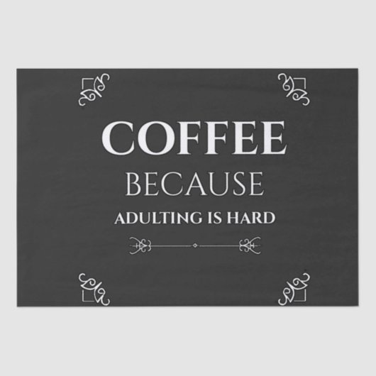 Papier Mousseline Café parce que l'adultère est difficile (Recto)