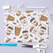 Papier Mousseline Cafés, Fèves de café, Amateur de café, Coeurs (Artisanat)