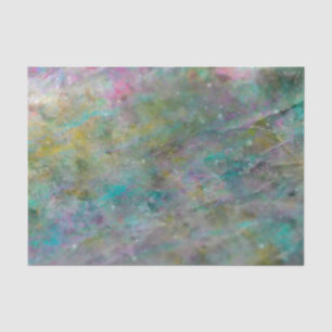Papier Mousseline Caillou de cristal arc-en-ciel multicolore pour fê