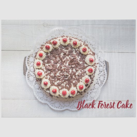 Papier Mousseline Cake de Black Forest (Recto)