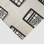 Papier Mousseline Calculatrice Comptable Coeur Or (Détail)