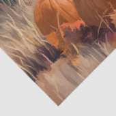 Papier Mousseline Calf d'automne parmi les découpage Citrouille (Détail)