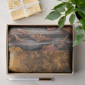 Papier Mousseline Calico Kitten Assis Entre Les Feuilles D'Automne D (Cadeau)