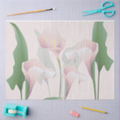 Papier Mousseline Calla Lily rose Découpage florale (Artisanat)