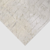 Papier Mousseline Calligraphie Script Marbre gris Beige Découpage (Détail)