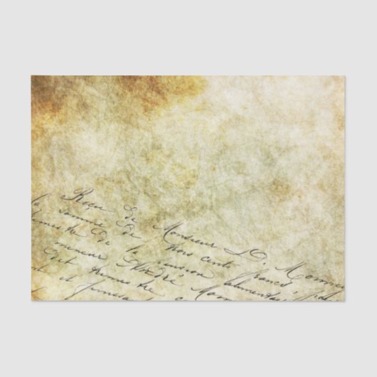 Papier Mousseline Calligraphie sur un Arrière - plan d'or et de bron (Recto)