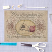 Papier Mousseline Calligraphie vintage (Artisanat)