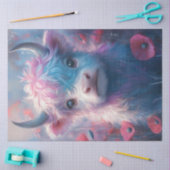 Papier Mousseline Calvaire Des Veaux Des Hautes-Terres Encerclés De  (Artisanat)